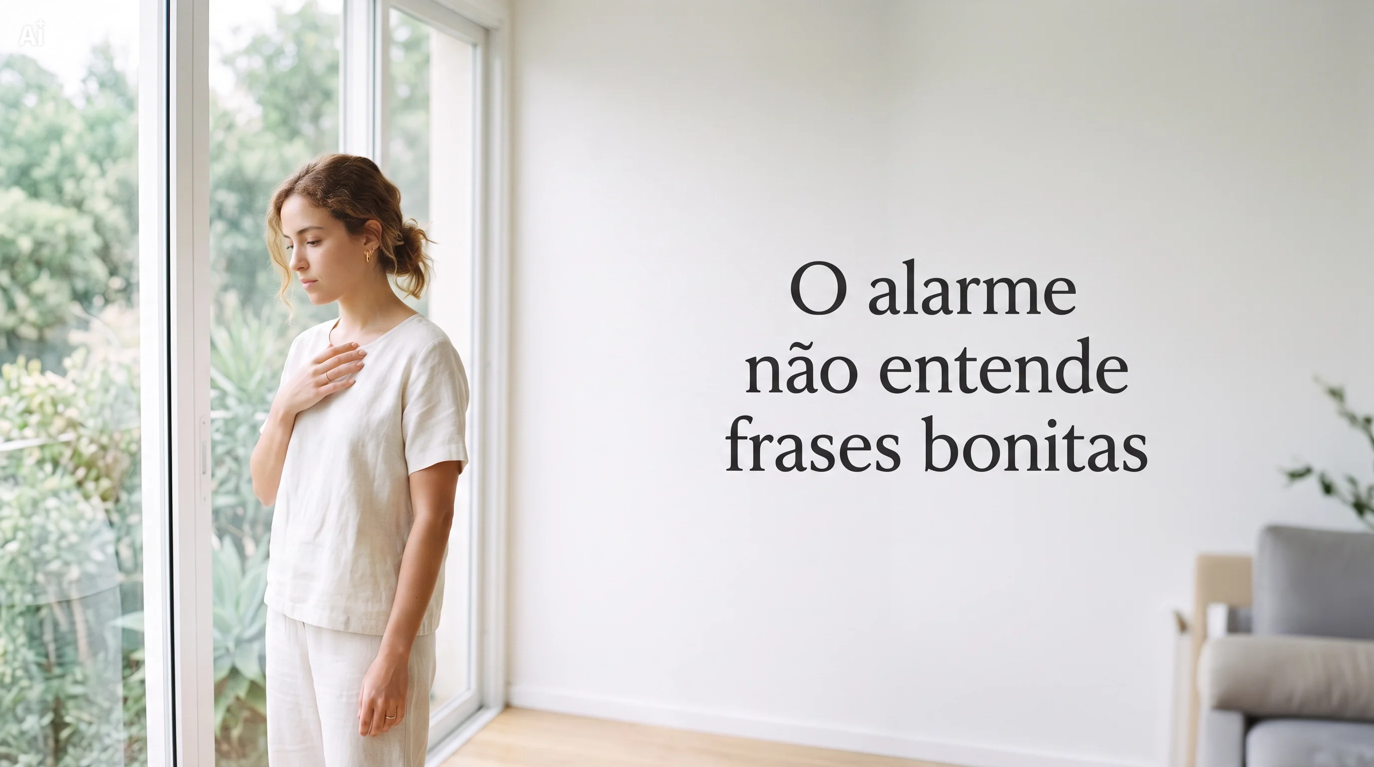 Por que pensar positivo não resolve ansiedade: A neurociência do alarme interno