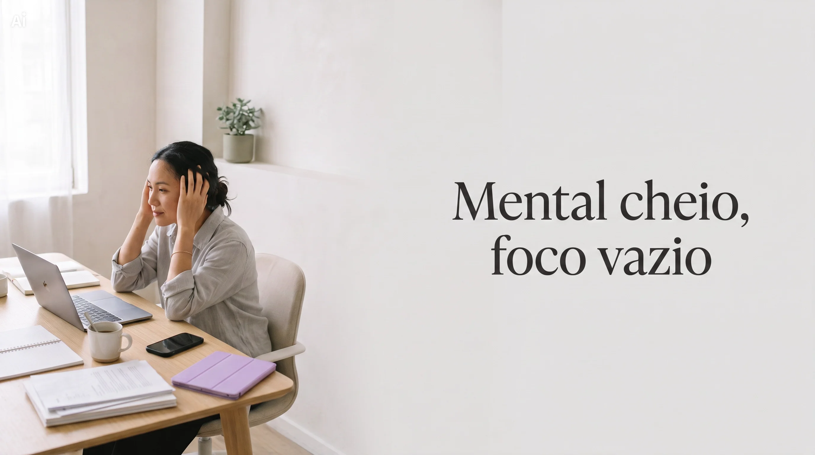 Sobrecarga mental e confusão: Como limpar o "cache" da sua mente e reencontrar o foco com a Hipnoterapia